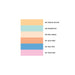 LE PLUME II 6 PIECE PASTEL SET color chart with lemon yellow, rosewood, pale green, blue grey, pale pink, and rose pink