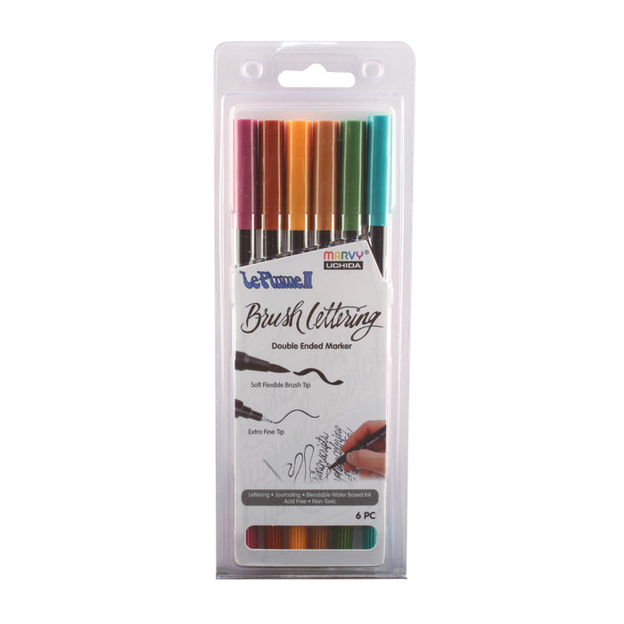 BRUSH LETTERING LE PLUME II NATURAL SET - Marvy Uchida