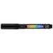 Decocolor acrylic extra fine tip marker black with cap on