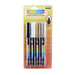 Decocolor Acrylic extra fine set with black, white, gold and silver