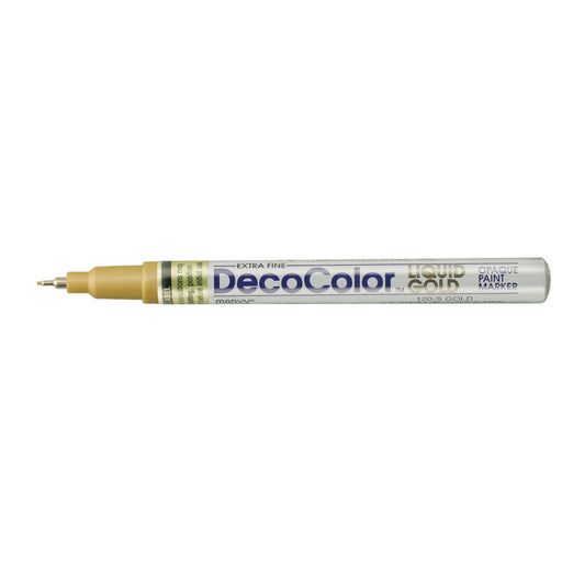 DECOCOLOR® LIQUID GOLD PAINT MARKER EXTRA FINE with cap off