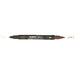 FABRIC BALL AND BRUSH brown with ball point and brush tip