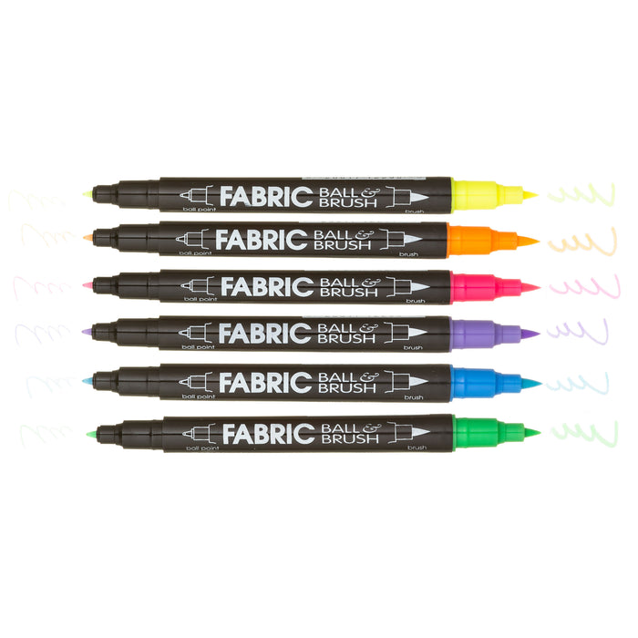 FABRIC BALL AND BRUSH 6 PIECE SET C
