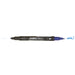 FABRIC BALL AND BRUSH blue with ball point and brush tip