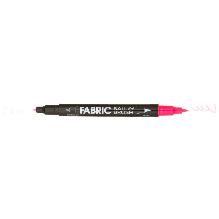 FABRIC BALL AND BRUSH - FLUORESCENT COLORS