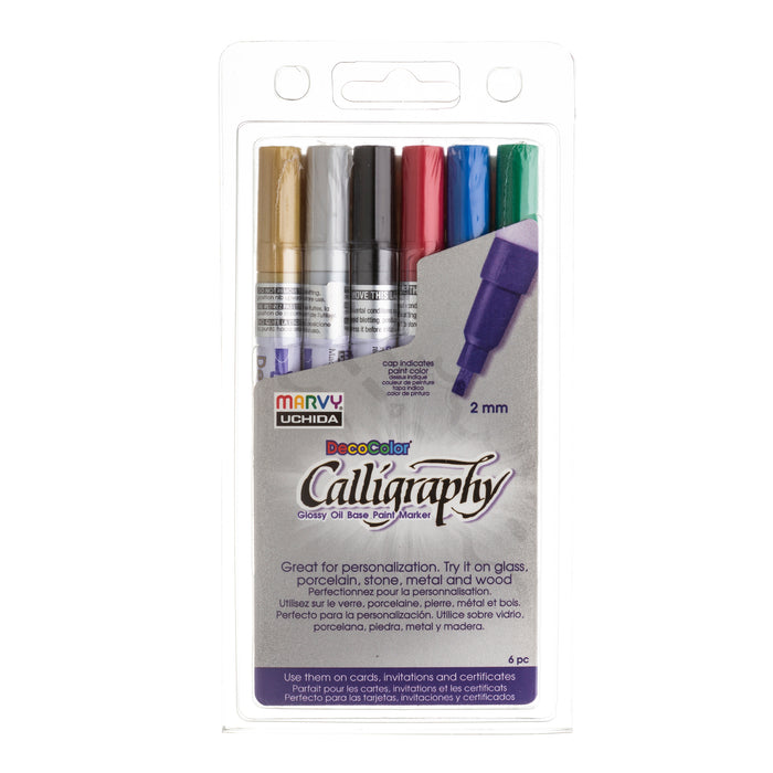 CALLIGRAPHY PAINT MARKER 6 PIECE SET