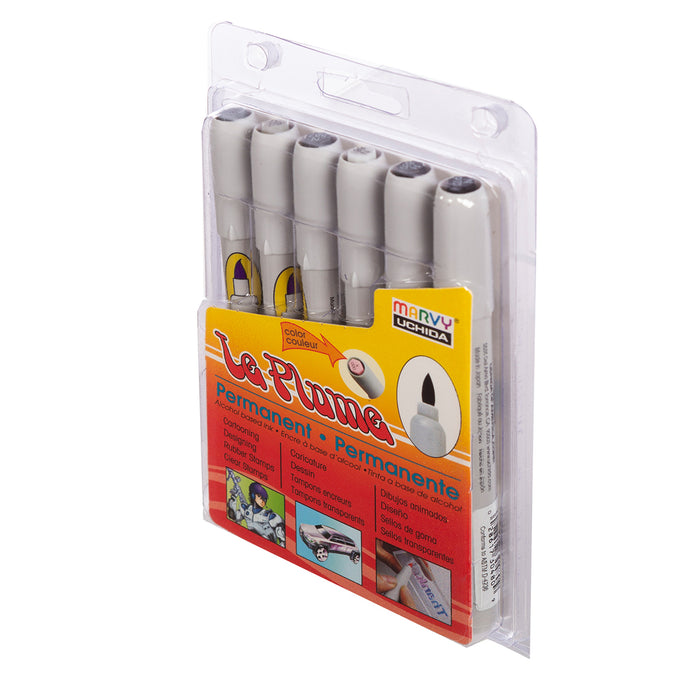 LE PLUME PERMANENT 6 PIECE NEUTRAL GREY SET