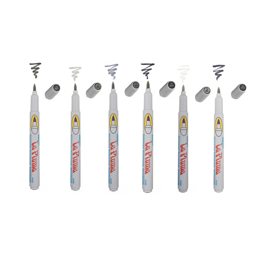 LE PLUME PERMANENT 6 PIECE NEUTRAL GREY SET