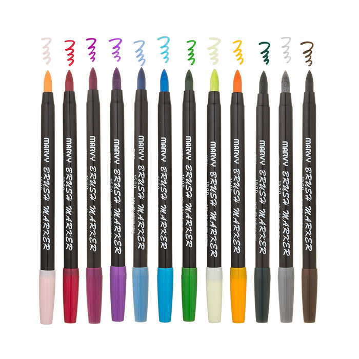 BRUSH MARKER - 24 PIECE SET