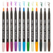 BRUSH MARKER - 12 PIECE BRIGHT SET B