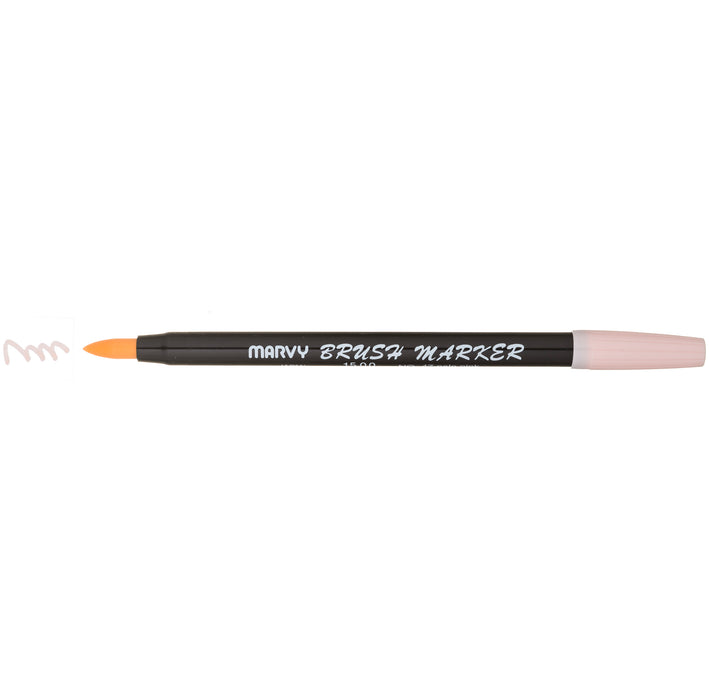 BRUSH MARKER PALE PINK WITH CAP OFF AND COLOR SQUIGGLE AT THE TIP
