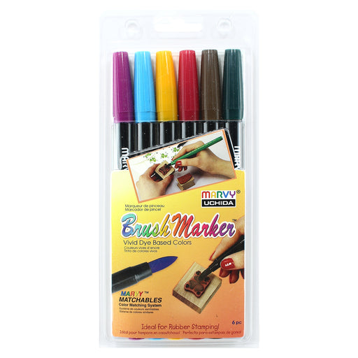 BRUSH MARKER - 6 PIECE VICTORIAN SET C