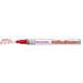 Decocolor outliner marker red with cap off and a color squiggle at the tip. The color shows a red outline on the silver squiggle.