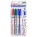 Decocolor outliner marker set with red, green, blue and violet