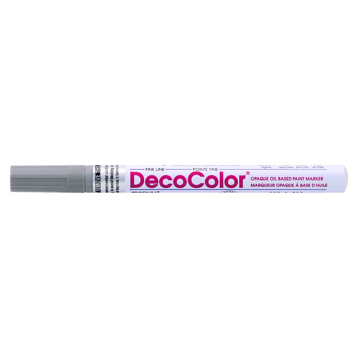 Decocolor Retro fine tip marker grey with cap on