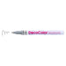 Decocolor Retro fine tip marker grey with cap off and color squiggle at tip
