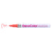 Decocolor Retro fine tip marker coral pink with cap off and color squiggle at tip