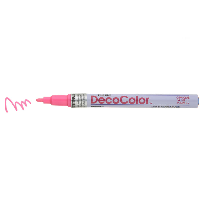 DECOCOLOR® PAINT MARKER FINE rosemarie with color squiggle at the tip