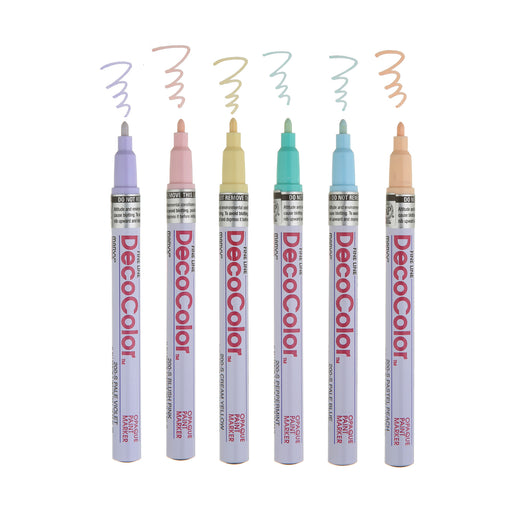 DECOCOLOR&reg; PAINT MARKER FINE TIP SET B