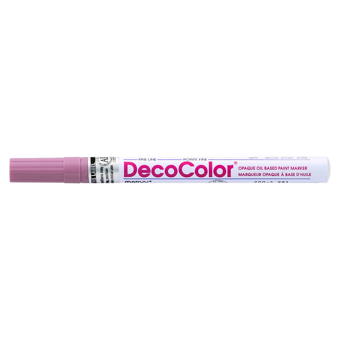 Decocolor Retro fine tip marker pale mauve with cap on