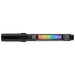 Decocolor Acrylic fine tip black with cap on