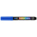Decocolor acrylic fine tip marker blue with cap on