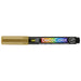 Decocolor acrylic fine tip marker gold with cap on