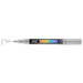 Decocolor Acrylic fine tip silver with cap off and color squiggle at tip