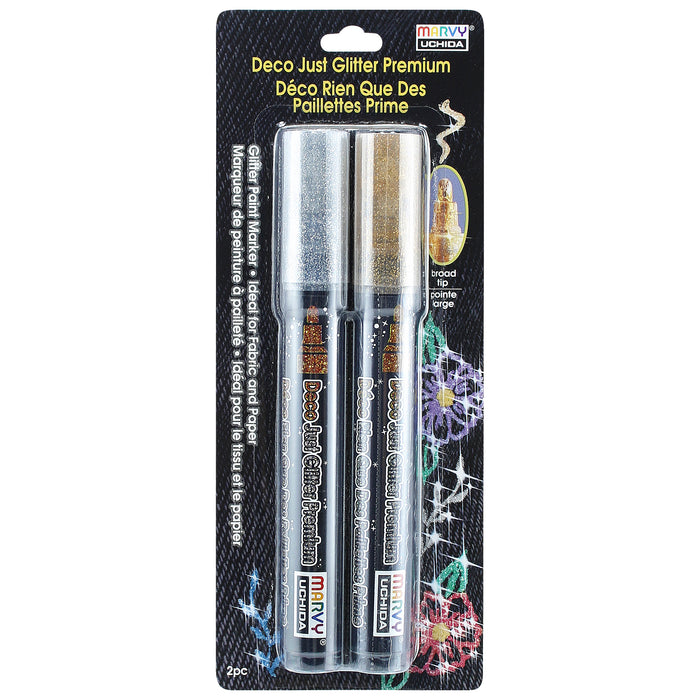 Deco Just Glitter Premium two piece set with glitter silver and glitter gold