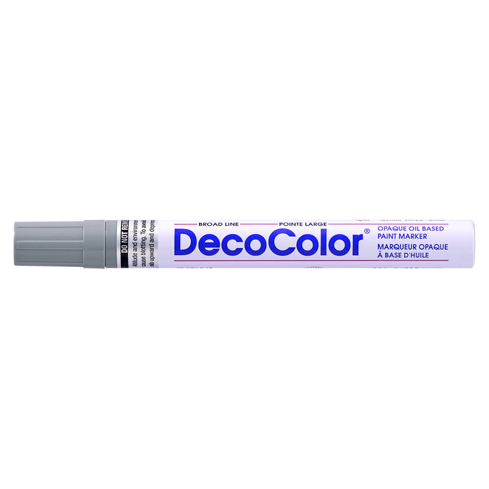 DECOCOLOR Decocolor broad marker in grey with cap on