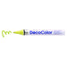 DECOCOLOR Decocolor broad marker in lime green with cap off and a color squiggle at tip