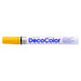 Decocolor broad marker in mustard with cap on
