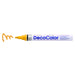 DECOCOLOR Decocolor broad marker in mustard with cap off and a color squiggle at tip