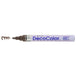DECOCOLOR® PAINT MARKER BROAD dark brown with color squiggle at the tip