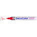 DECOCOLOR® PAINT MARKER BROAD red with color squiggle at the tip