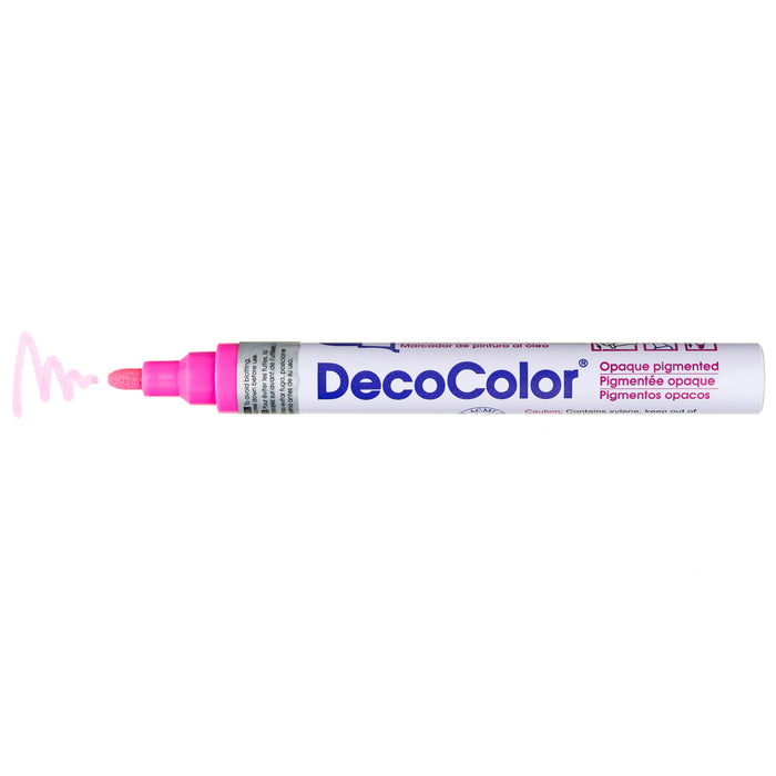 DECOCOLOR® PAINT MARKER BROAD rosemarie with color squiggle at the tip