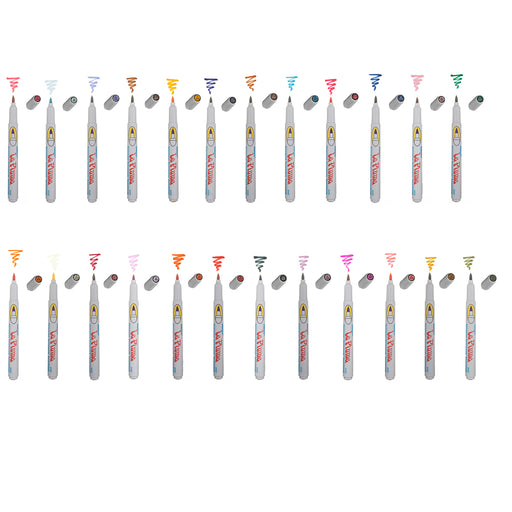 Le plume permanent garden set markers with cap off showing color squiggle at the tip
