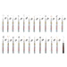 Le plume permanent grey set markers with cap off showing color squiggle at the tip