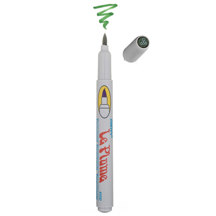 LE PLUME PERMANENT MARKERS - GREENS