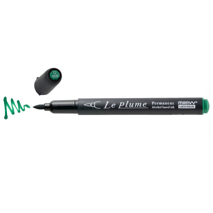 LE PLUME PERMANENT MARKERS - GREENS