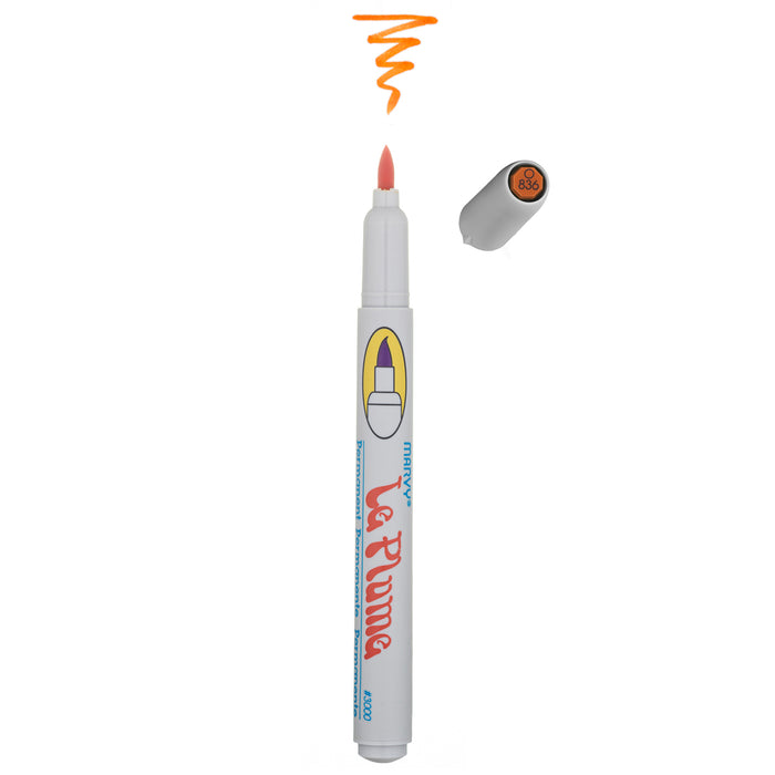 LE PLUME PERMANENT MARKERS - ORANGES