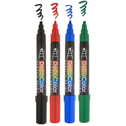 DECOCOLOR ACRYLIC black, red, blue and green