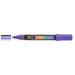Decocolor acrylic marker violet with cap off and color lines at tip