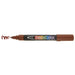 DECOCOLOR ACRYLIC brown with cap off showing color squiggle at the tip.