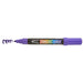 DECOCOLOR ACRYLIC violet with cap off showing color squiggle at the tip.