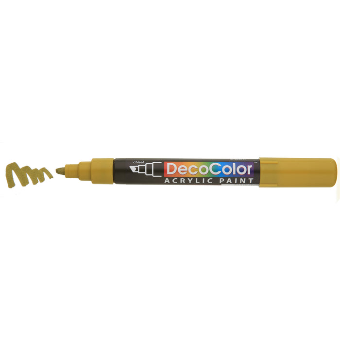 DECOCOLOR ACRYLIC celery with cap off showing color squiggle at the tip.