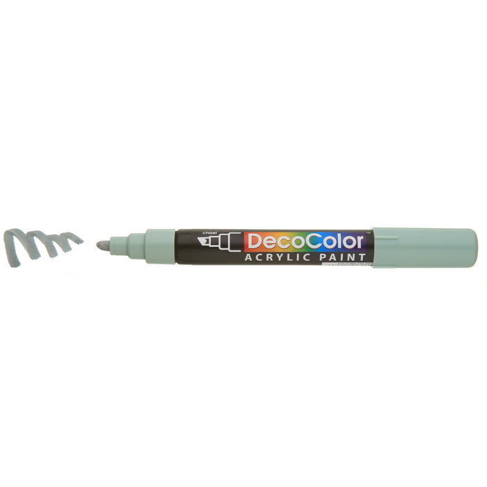 DECOCOLOR ACRYLIC celadon with cap off showing color squiggle at the tip.