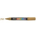 DECOCOLOR ACRYLIC gold with cap off showing color squiggle at the tip.