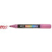 DECOCOLOR ACRYLIC metallic red with cap off showing color squiggle at the tip.