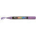 DECOCOLOR ACRYLIC metallic violet with cap off showing color squiggle at the tip.